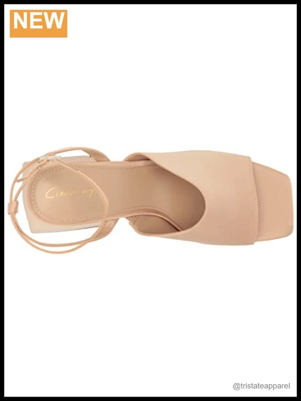 Circus NY Miranda Platform Sandal Synthetic Square Toe Ankle Strap